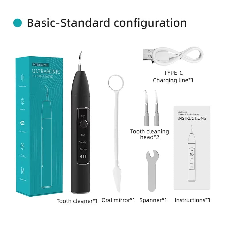 Xiaomi Real Ultrasonic Teeth Cleaning Kit for Gum Care Black Non-visible