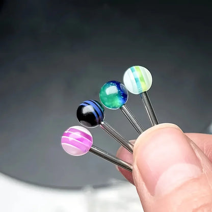 Men's Acrylic Round Balls Assorted Varieties for DIY Piercing Jewelry 10 50 100pcs