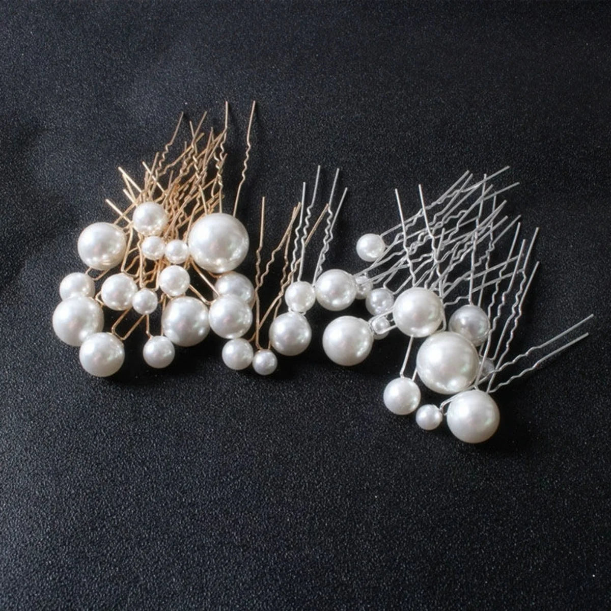 Elegant Pearl Bridal Hair Barrette Clip for Women