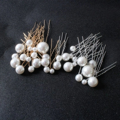Elegant Pearl Bridal Hair Barrette Clip for Women