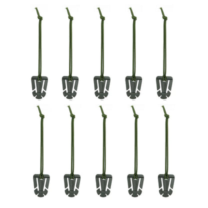 10pcs Molle Attachment Clips for Tactical Gear Management Army Green