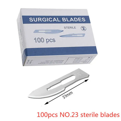 20-100pcs Top-Rated Carbon Steel Surgical Blades for DIY Phone Repair & Grooming 100pcs NO.23