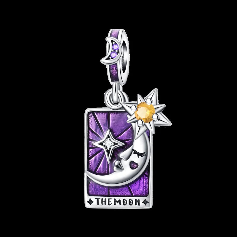 Mystical Zircon Tarot Star Pendant Bead for DIY Women's Jewelry