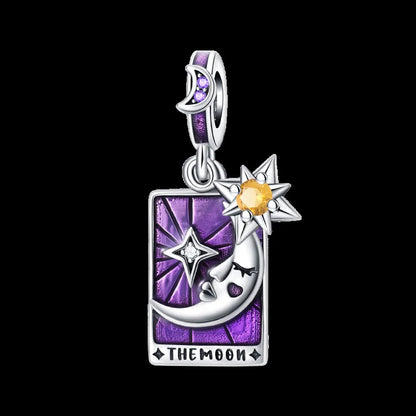 Mystical Zircon Tarot Star Pendant Bead for DIY Women's Jewelry