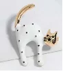Sterling Silver Paw Print and Bone Charm Bead for Pet Bracelet Jewelry B5735