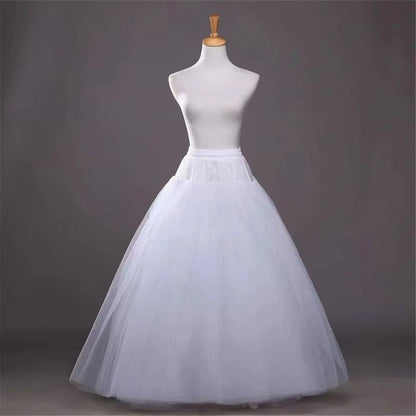 Elegant Tulle Layered Petticoat Bridal Underskirt for A-Line Wedding Dresses