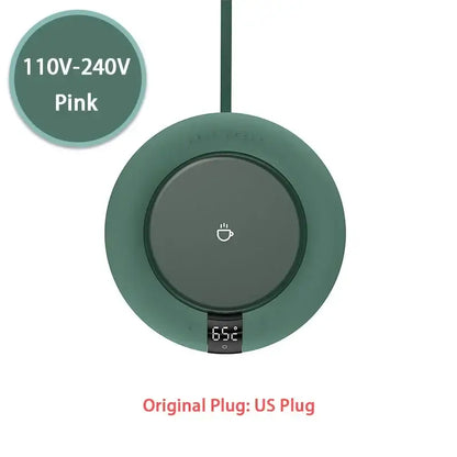 Smart Coffee Mug Warmer for Tea Milk Home Office Use Green-US Adapter