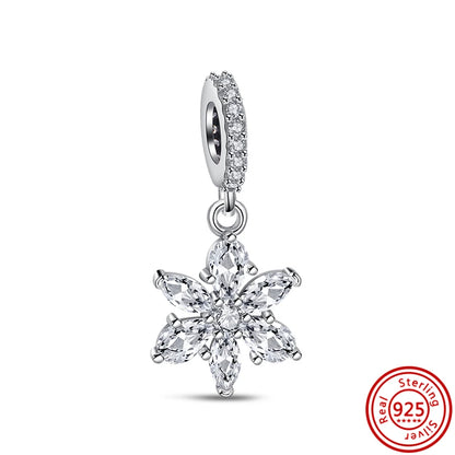 925 Silver Lucky Crown Butterfly Heart Family Tree Beads