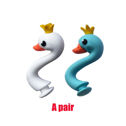 Whimsical 3D Swan Shoe Charms PVC Accessories for Customizing Shoes and Bags