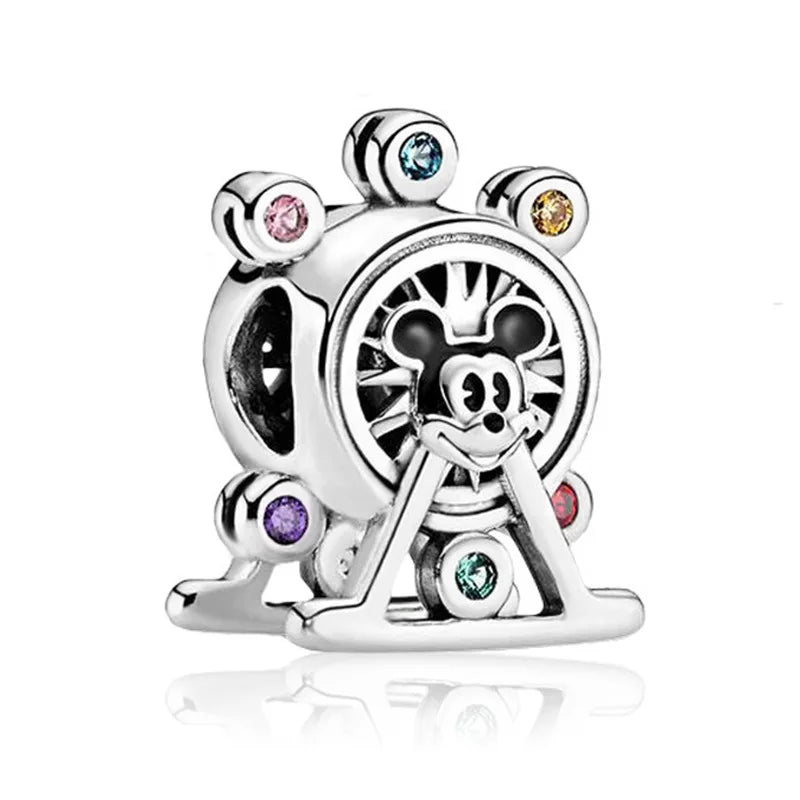 Disney Mickey and Minnie Ice and Snow Princess Charm Pendant for DIY Jewelry DL-015