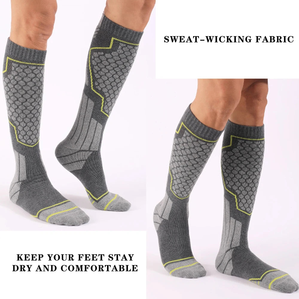 Thermal Winter Cotton Ski Socks For Men Women Thick