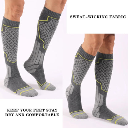 Thermal Winter Cotton Ski Socks For Men Women Thick