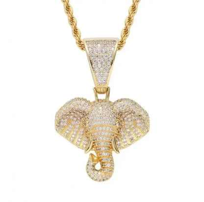 Cubic Zirconia Hip Hop XO Pendant Necklace for Men and Women
