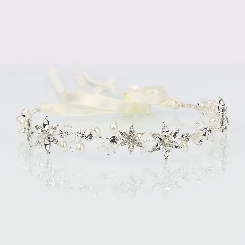 Elegant Crystal Rhinestone Headband for Girls Wedding Hair Accessories