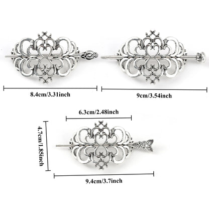 Scandinavian Viking Celtic Love Knot Hairpin Retro Metal Stick for Women