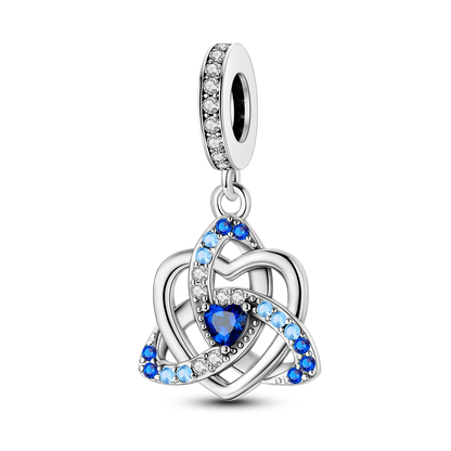CharmBeads 925 Silver Blue Series DIY Bracelet Charms Top Rated Fashion Pendants KTC1146