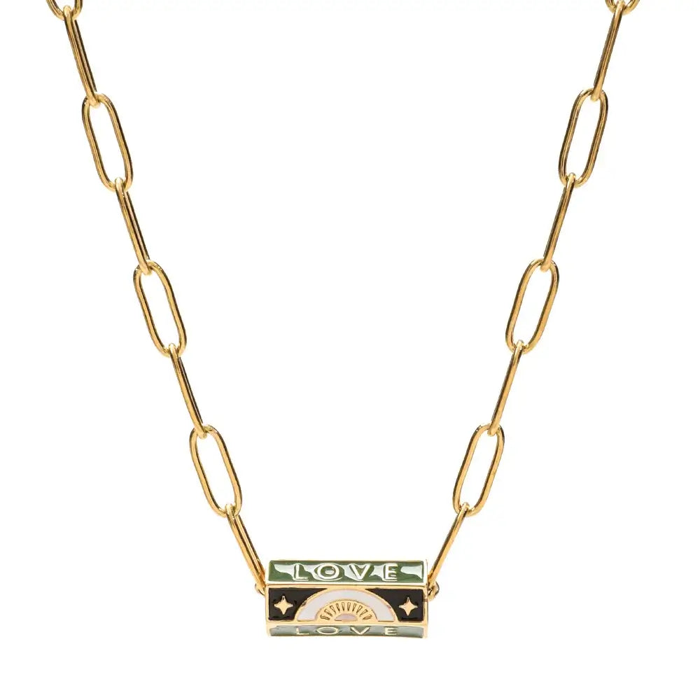 Stainless Steel Chain Lucky Eye Amulet Amour Love Necklace Bohemian Jewelry XN115-11 CHINA