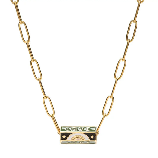 Stainless Steel Chain Lucky Eye Amulet Amour Love Necklace Bohemian Jewelry XN115-11 CHINA
