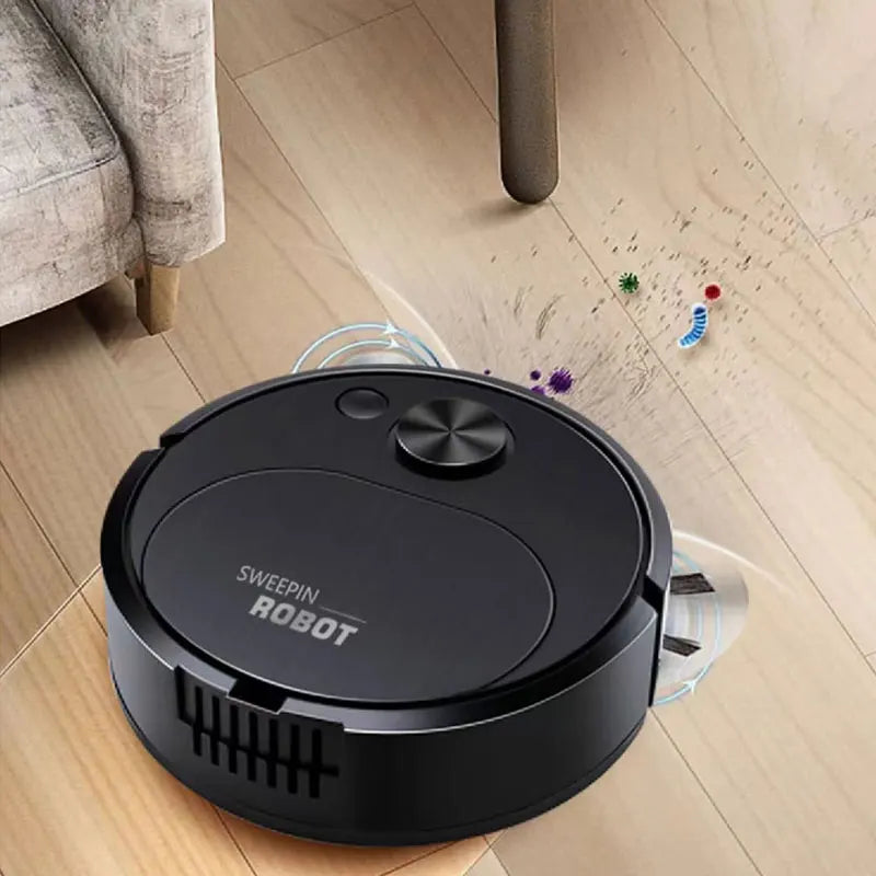 2024 Smart USB Robot Vacuum and Mop 3-in-1 Wireless Cleaner with 1500Pa Suction