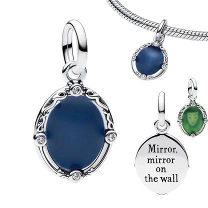 Lucky Four Leaf Clover Dangle Charm Sterling Silver Family Tree Flower Bead Pendant for Bracelets and Necklaces