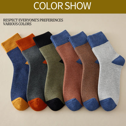 6 Pairs Airflow Cushioned Sports Crew Socks Reinforced Heel