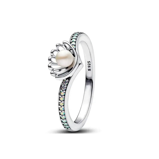 Elegant 2024 925 Silver Heart Charm Rings for Women P2395