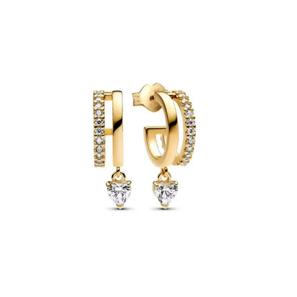 Hot Selling 925 Silver Square Leaf Sun and Moon Shaped Earrings Perfect Gift for European Women P2436