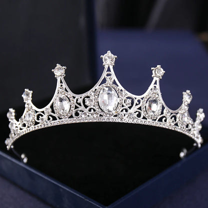 Silver Crysta Baroque Vintage Tiara - Top-Rated Wedding Hair Accessory for Brides & Pageants Silver 3