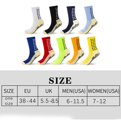 3 Pairs Unisex Anti Slip Crew Socks Towel Sole Cushioned