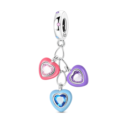 925 Sterling Silver Pumpkin Charm With Zircon Inlay