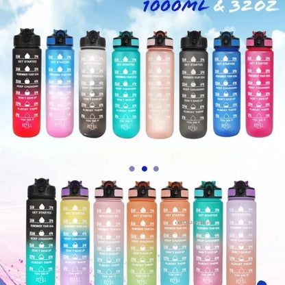 1L Leakproof Sport Water Bottle For Travel Fitness Cycling