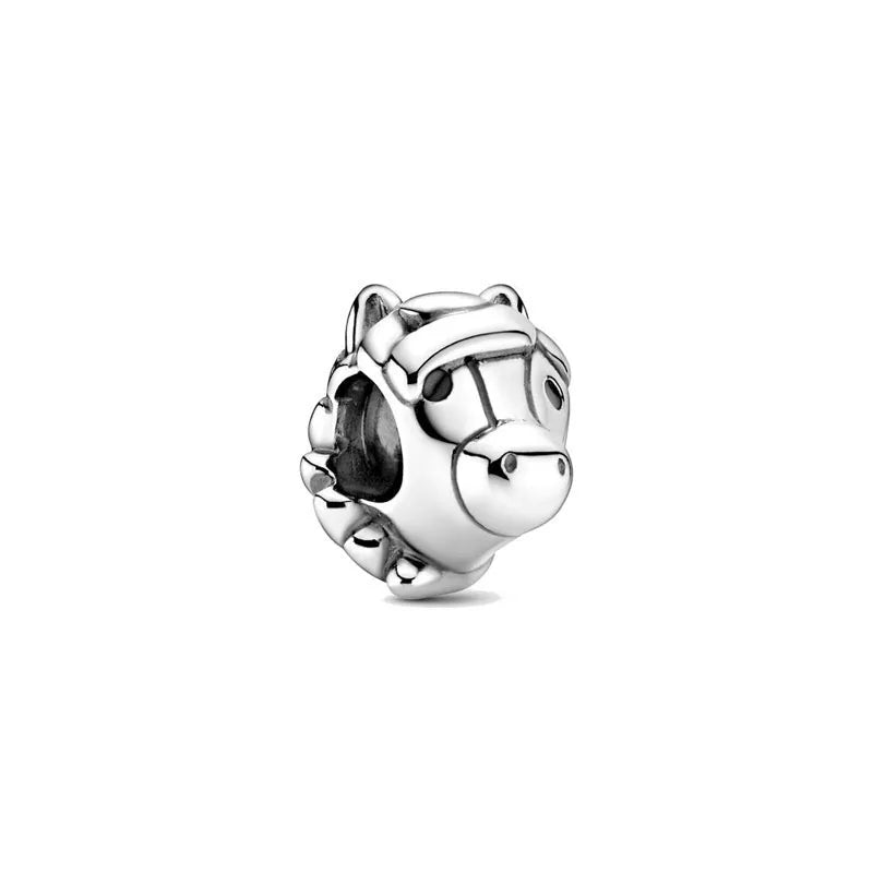 Exquisite 925 Silver Car Bead Cross Pendant for European Bracelets Stylish DIY Jewelry for Women