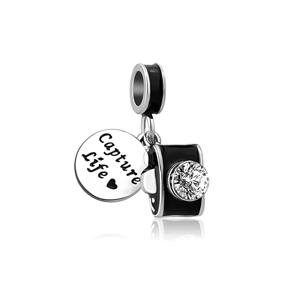 Sunflower Evil Eye Charm 925 Silver Plated Bead for DIY Bracelets Women's Jewelry B2974