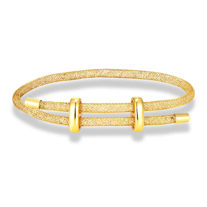 Elegant Crystal Mesh Couple Bracelet Set for Men and Women - Waterproof Friendship Jewelry Gift
