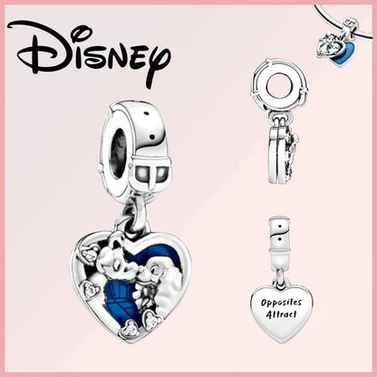 Disney 925 Sterling Silver Stitch Minnie Winnie Dangle