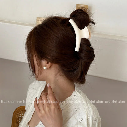 Vintage Large Thick Crab Hair Claw Clips For Women Kpop