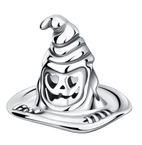 925 Sterling Silver Halloween Charms Pumpkin Ghost Witch Hat Pendant Beads for DIY Bracelet Necklace