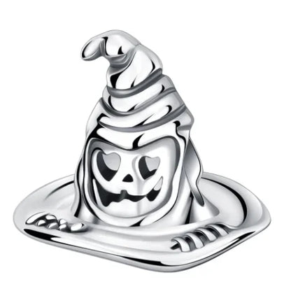 925 Sterling Silver Halloween Charms Pumpkin Ghost Witch Hat Pendant Beads for DIY Bracelet Necklace