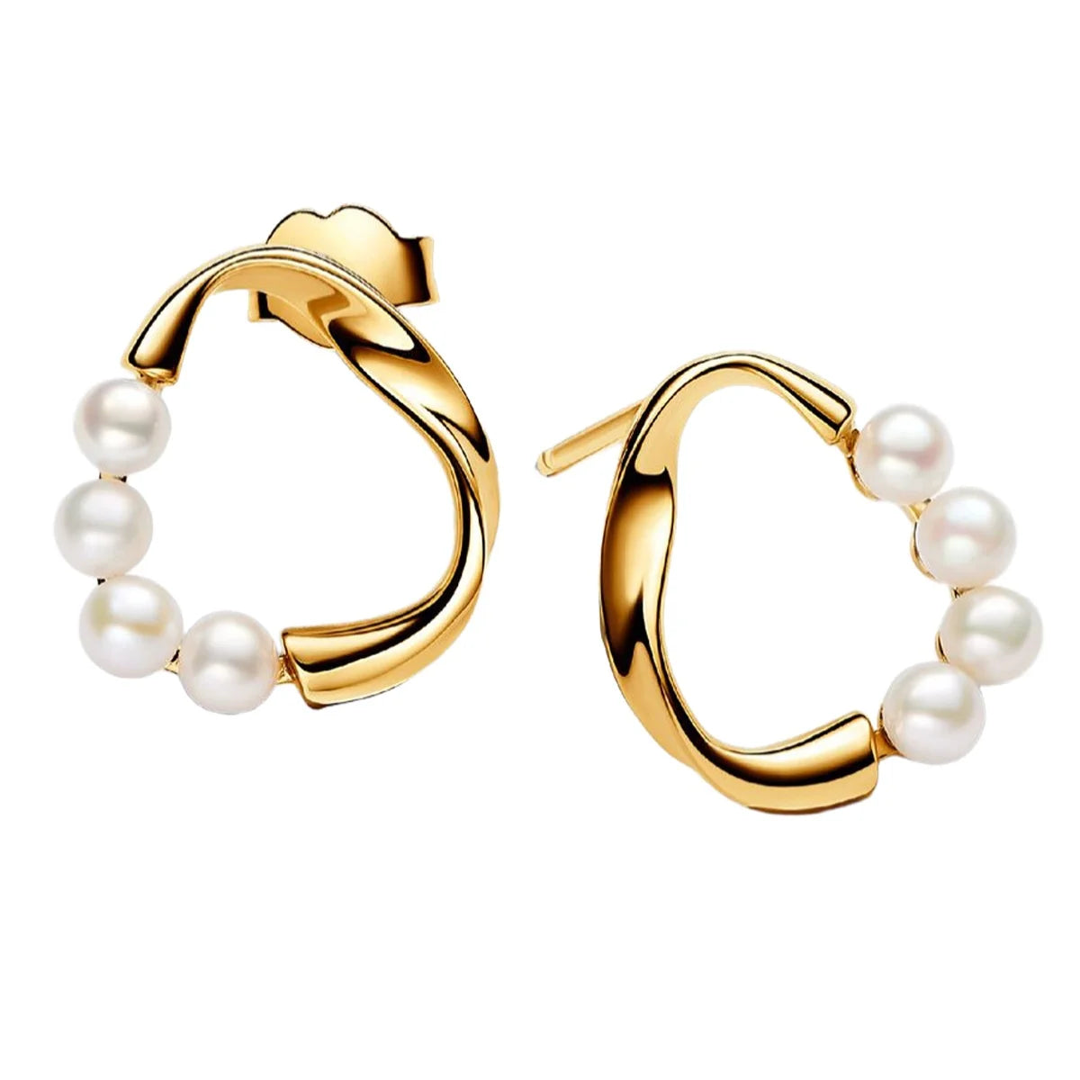 Original 925 Sterling Silver Ocean Pearl Shell Octopus Charm Bead Jewelry Set for Summer Romantic Style