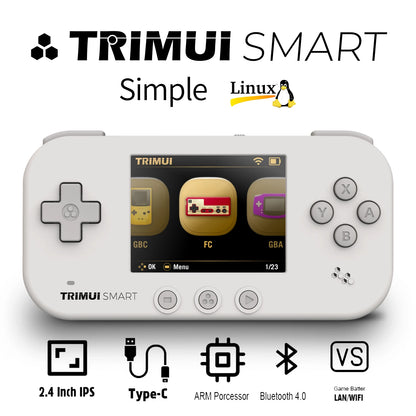 TRIMUI Smart Handheld 2.4 Inch IPS Screen WiFi Bluetooth 4.0 SmartPro Mini Linux Retro Portable Game Console Gamer Gift