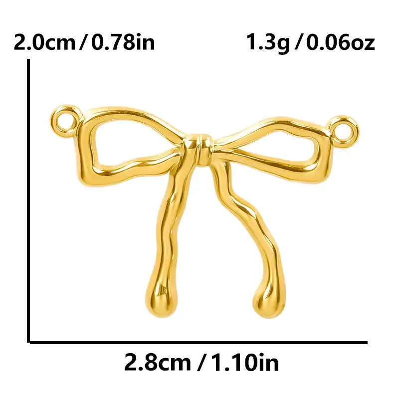 4Pcs Lot Stainless Steel Geometric Hammered Heart Dangle Charms for DIY Jewelry Making S1737-G