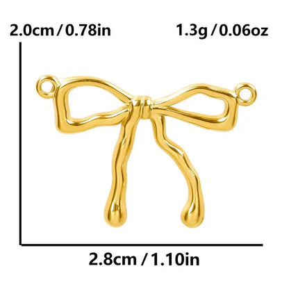 4Pcs Lot Stainless Steel Geometric Hammered Heart Dangle Charms for DIY Jewelry Making S1737-G