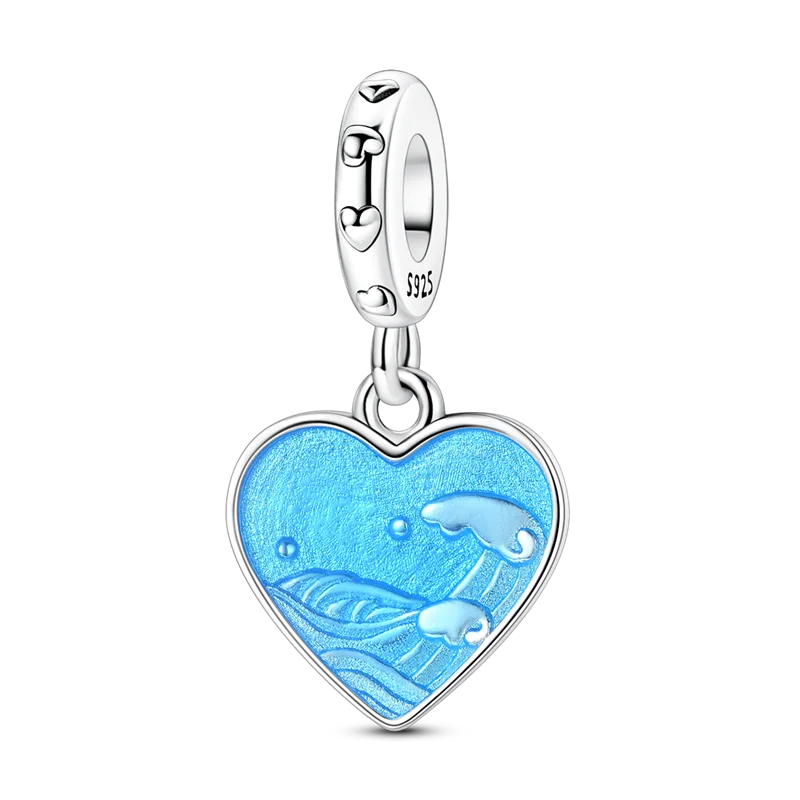 925 Sterling Silver Pumpkin Charm With Zircon Inlay