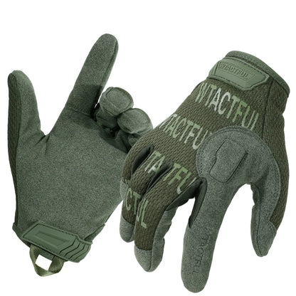 Tactical Full Finger Gloves Touch Screen Breathable Gear Men Full Finger Green CHINA