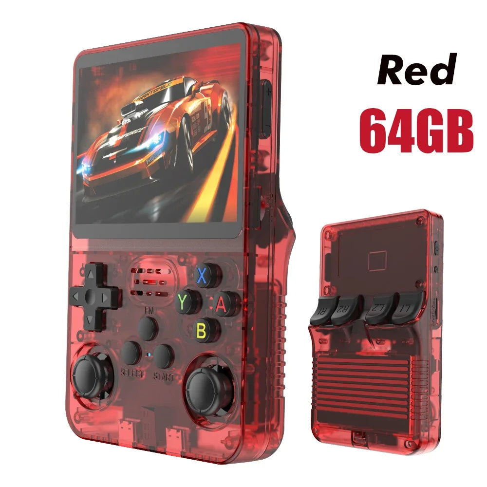 128GB Open Source R36S Retro Handheld Game Console Linux 3.5 Inch IPS Pocket Portable Player With 15000 Preloaded Games