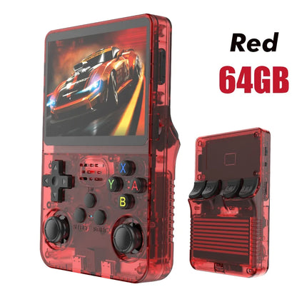 128GB Open Source R36S Retro Handheld Game Console Linux 3.5 Inch IPS Pocket Portable Player With 15000 Preloaded Games
