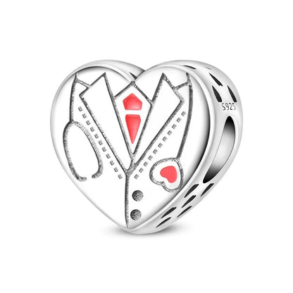 925 Sterling Silver Luminous Lantern Angel Cat Charm