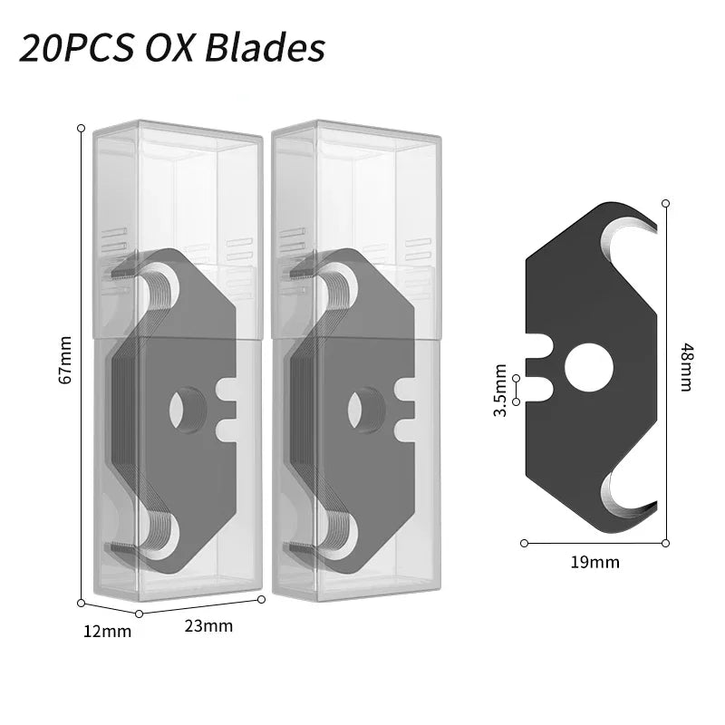 10pcs Top-Rated Heavy Duty T-shaped Carpet & Wallpaper Cutting Blades 20 PCS blades