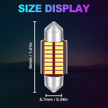 C5W Canbus LED Car Interior Dome Light Bulbs 36mm Decorative Reading Signal Lights
