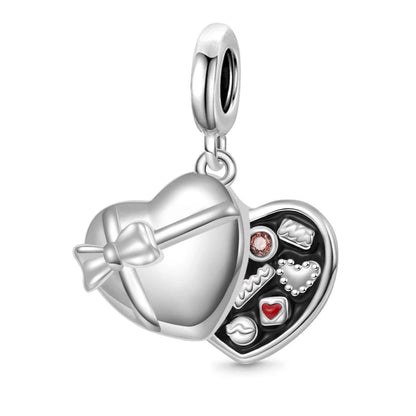 925 Sterling Silver Love Arrow Double Ring Charm for Wedding Anniversary Jewelry A1242